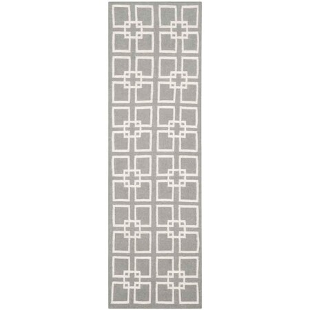 Safavieh Martha Stewart Runner Flat Weave Rug, Cement Gray - 2 ft.-3 in. x 9 ft. MSR1151C-29